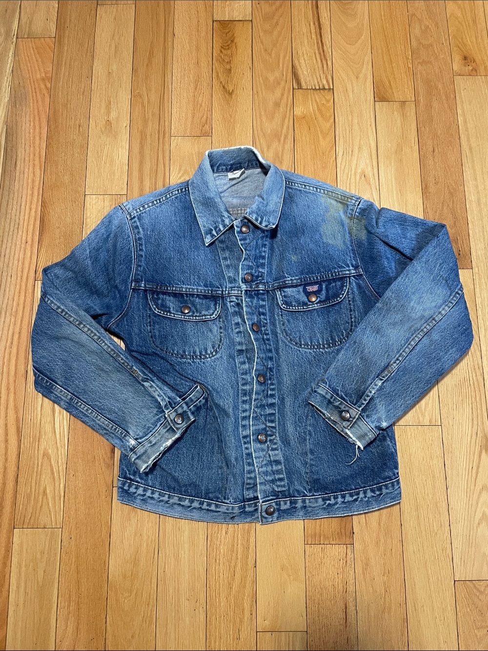 Men's Blue Denim Shirt Jacket - Casual Lightweight Layer